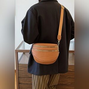 Zenana Vegan Leather Multi Pocket Crossbody Bag